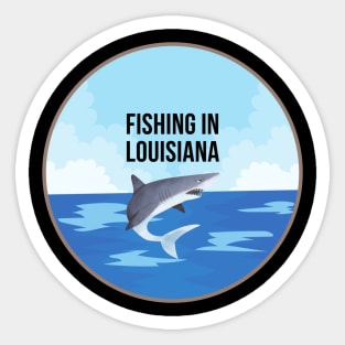 Fishing in Louisiana Sticker